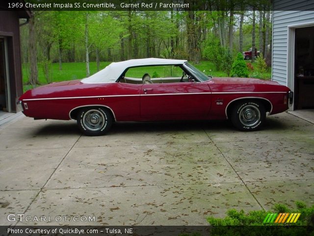 1969 Chevrolet Impala SS Convertible in Garnet Red