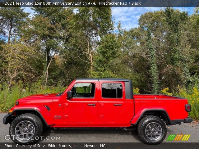 2021 Jeep Gladiator 80th Anniversary Edition 4x4 in Firecracker Red