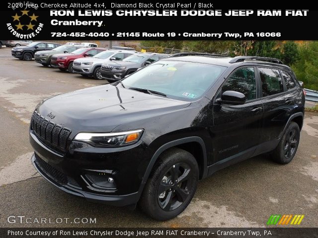 2020 Jeep Cherokee Altitude 4x4 in Diamond Black Crystal Pearl