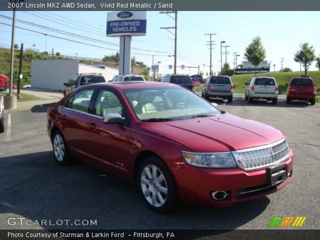 2007 Lincoln MKZ AWD Sedan in Vivid Red Metallic