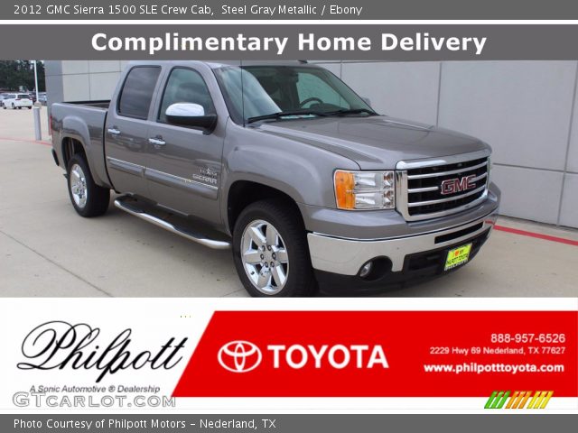 2012 GMC Sierra 1500 SLE Crew Cab in Steel Gray Metallic