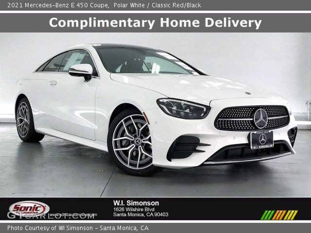 2021 Mercedes-Benz E 450 Coupe in Polar White