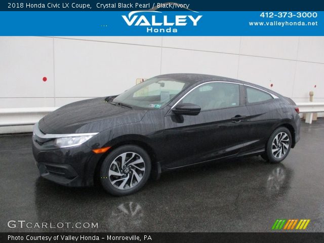 2018 Honda Civic LX Coupe in Crystal Black Pearl