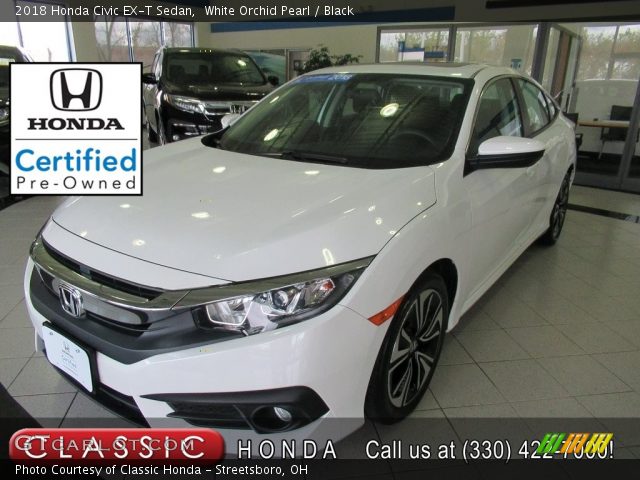 2018 Honda Civic EX-T Sedan in White Orchid Pearl