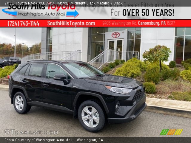 2021 Toyota RAV4 XLE AWD Hybrid in Midnight Black Metallic