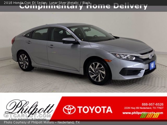 2018 Honda Civic EX Sedan in Lunar Silver Metallic