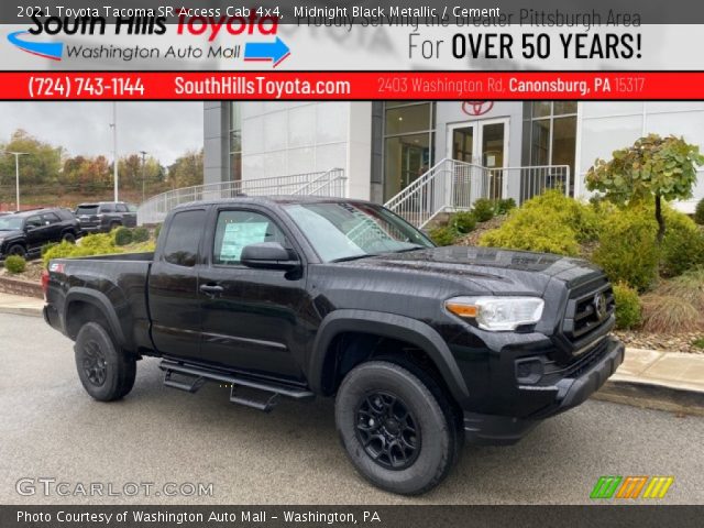 2021 Toyota Tacoma SR Access Cab 4x4 in Midnight Black Metallic