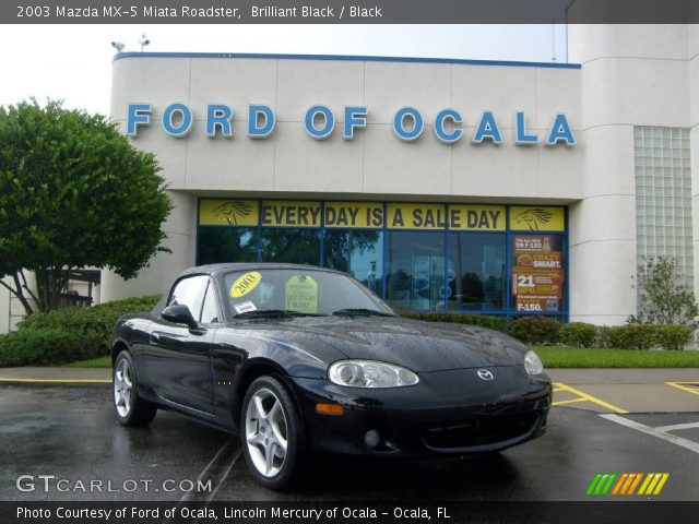 2003 Mazda MX-5 Miata Roadster in Brilliant Black