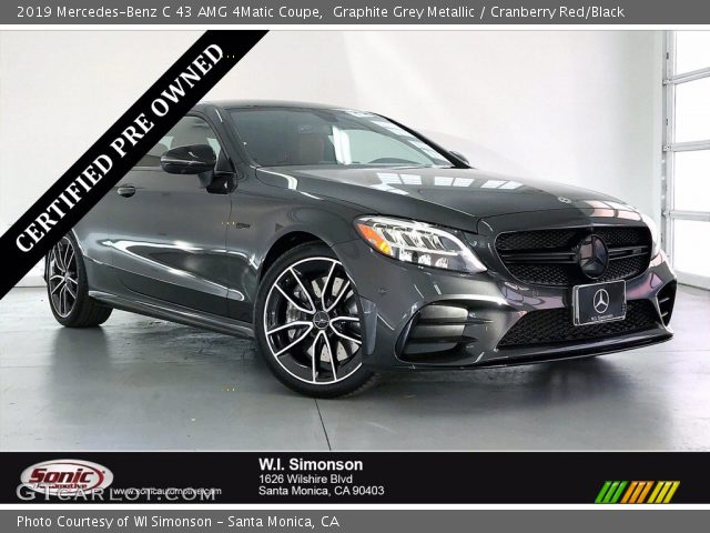 2019 Mercedes-Benz C 43 AMG 4Matic Coupe in Graphite Grey Metallic