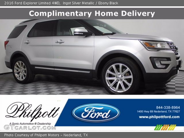 2016 Ford Explorer Limited 4WD in Ingot Silver Metallic