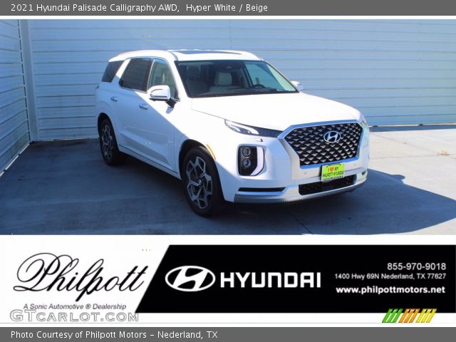 2021 Hyundai Palisade Calligraphy AWD in Hyper White