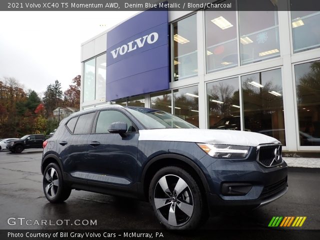 2021 Volvo XC40 T5 Momentum AWD in Denim Blue Metallic