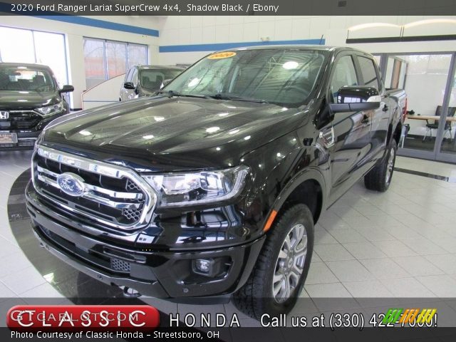 2020 Ford Ranger Lariat SuperCrew 4x4 in Shadow Black