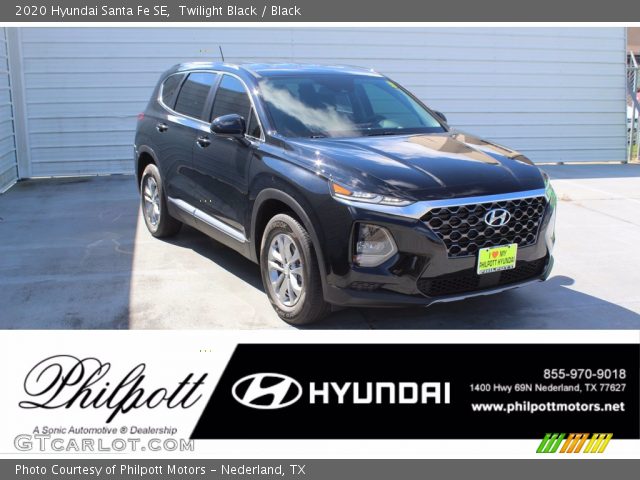 2020 Hyundai Santa Fe SE in Twilight Black