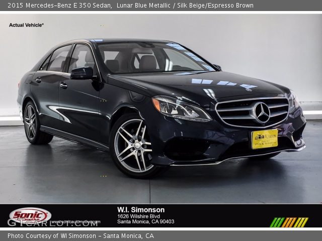 2015 Mercedes-Benz E 350 Sedan in Lunar Blue Metallic