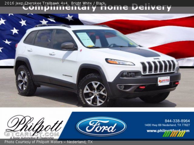 2016 Jeep Cherokee Trailhawk 4x4 in Bright White
