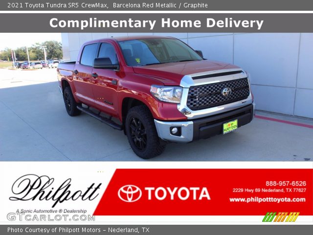 2021 Toyota Tundra SR5 CrewMax in Barcelona Red Metallic