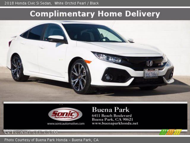 2018 Honda Civic Si Sedan in White Orchid Pearl