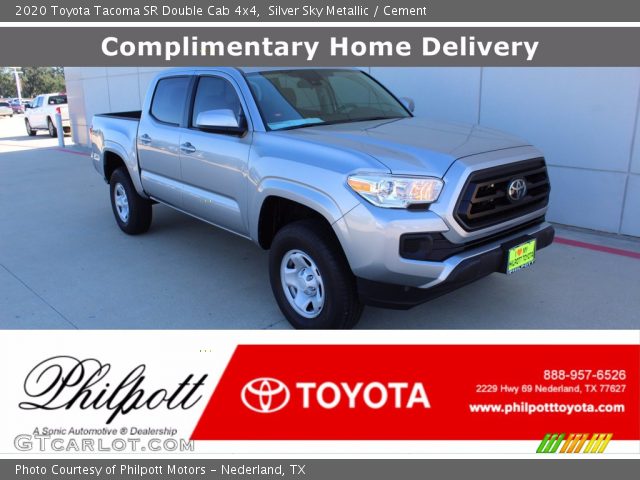 2020 Toyota Tacoma SR Double Cab 4x4 in Silver Sky Metallic