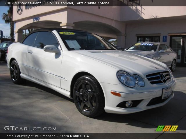 2007 Mercedes-Benz CLK 550 Cabriolet in Arctic White