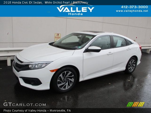 2018 Honda Civic EX Sedan in White Orchid Pearl