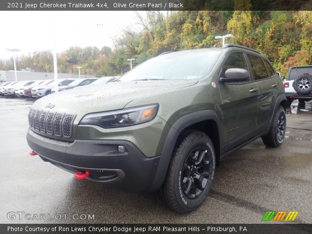 2021 Jeep Cherokee Traihawk 4x4 in Olive Green Pearl