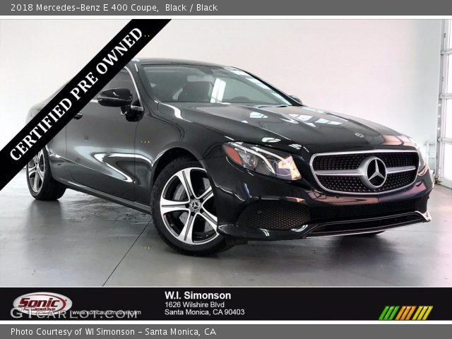 2018 Mercedes-Benz E 400 Coupe in Black