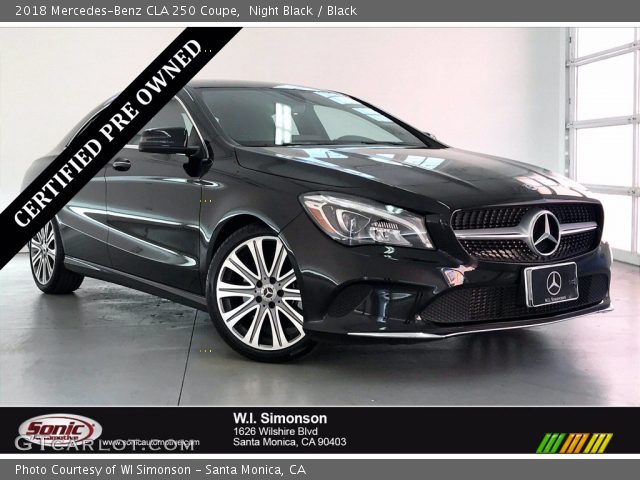 2018 Mercedes-Benz CLA 250 Coupe in Night Black