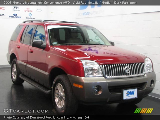 2003 Mercury Mountaineer Convenience AWD in Vivid Red Metallic