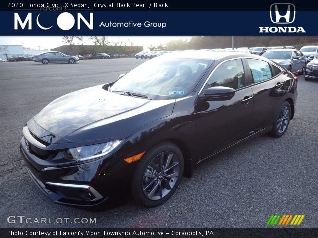 2020 Honda Civic EX Sedan in Crystal Black Pearl