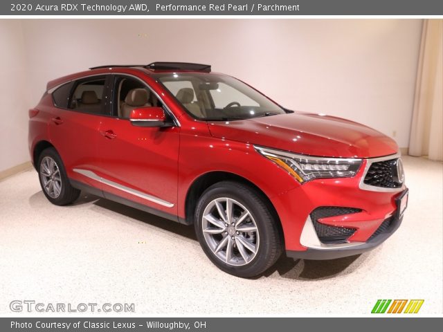 2020 Acura RDX Technology AWD in Performance Red Pearl