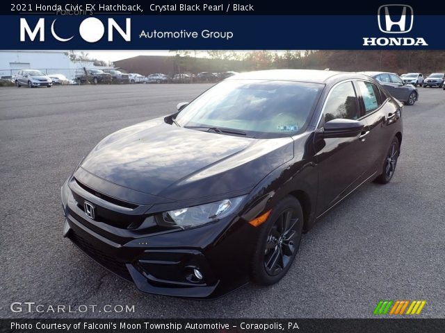2021 Honda Civic EX Hatchback in Crystal Black Pearl