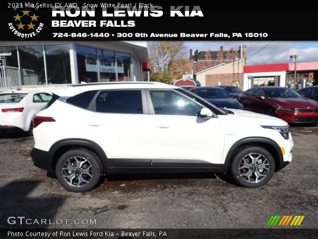 2021 Kia Seltos EX AWD in Snow White Pearl