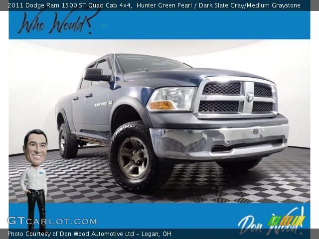 2011 Dodge Ram 1500 ST Quad Cab 4x4 in Hunter Green Pearl