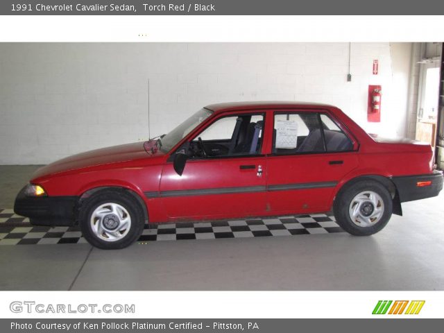1991 Chevrolet Cavalier Sedan in Torch Red