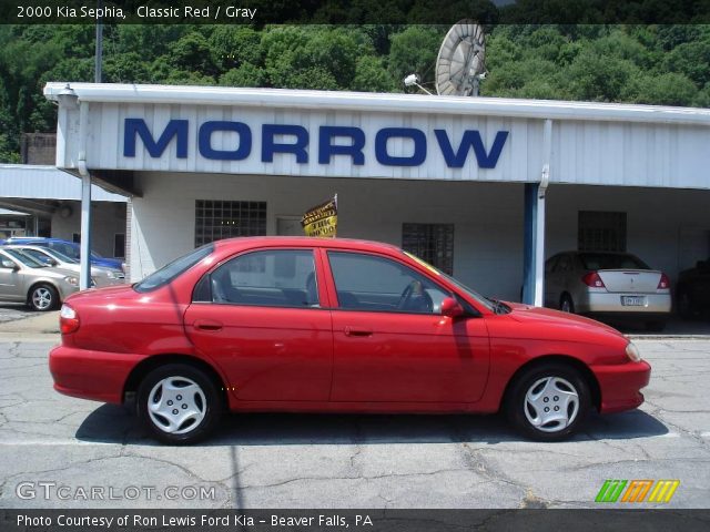 2000 Kia Sephia  in Classic Red