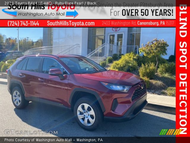 2021 Toyota RAV4 LE AWD in Ruby Flare Pearl
