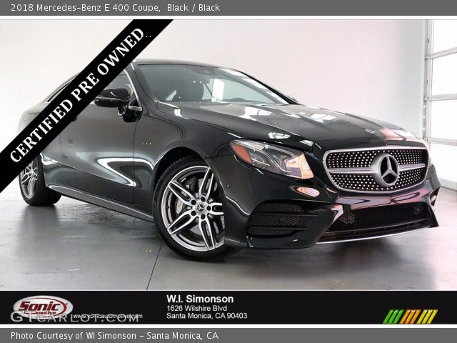 2018 Mercedes-Benz E 400 Coupe in Black