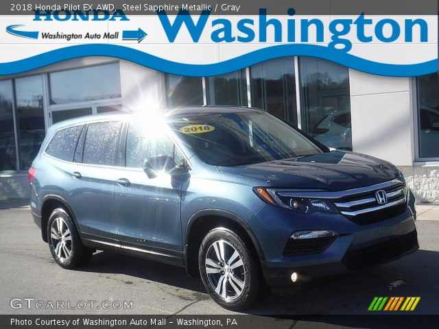 2018 Honda Pilot EX AWD in Steel Sapphire Metallic