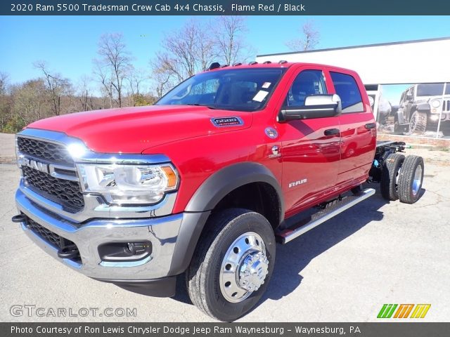 2020 Ram 5500 Tradesman Crew Cab 4x4 Chassis in Flame Red