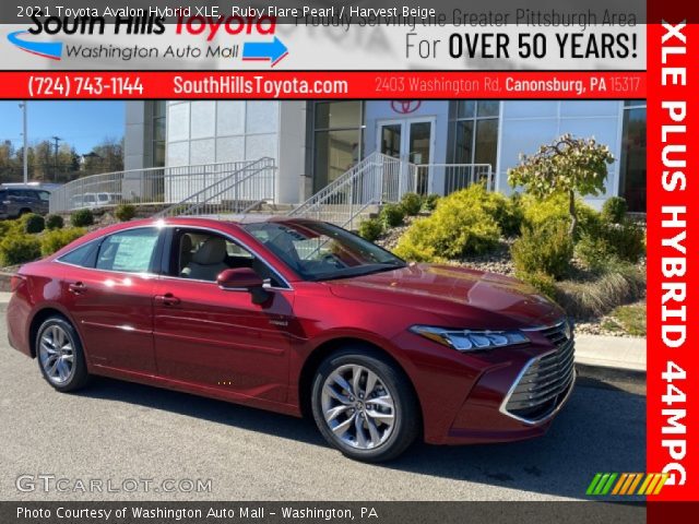 2021 Toyota Avalon Hybrid XLE in Ruby Flare Pearl