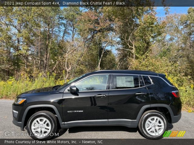 2021 Jeep Compass Sport 4x4 in Diamond Black Crystal Pearl