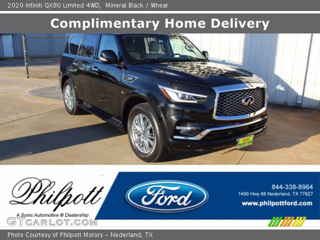 2020 Infiniti QX80 Limited 4WD in Mineral Black