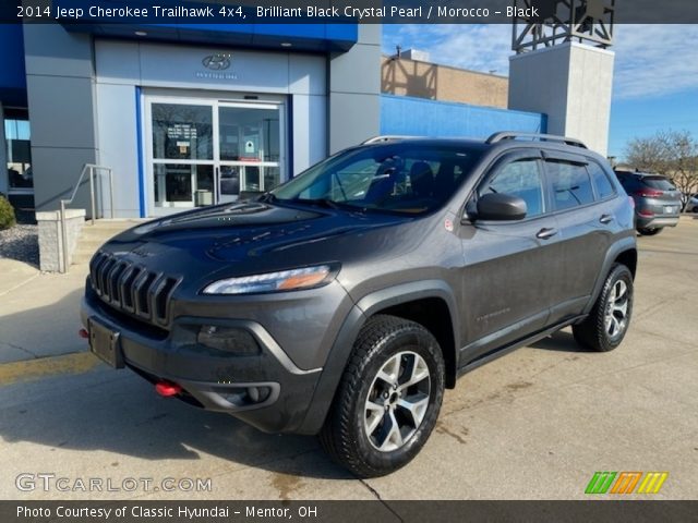 2014 Jeep Cherokee Trailhawk 4x4 in Brilliant Black Crystal Pearl