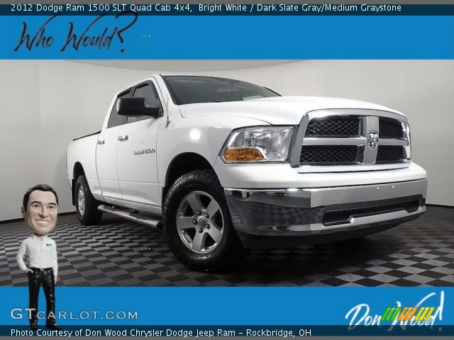 2012 Dodge Ram 1500 SLT Quad Cab 4x4 in Bright White