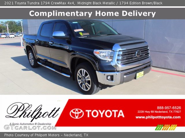2021 Toyota Tundra 1794 CrewMax 4x4 in Midnight Black Metallic
