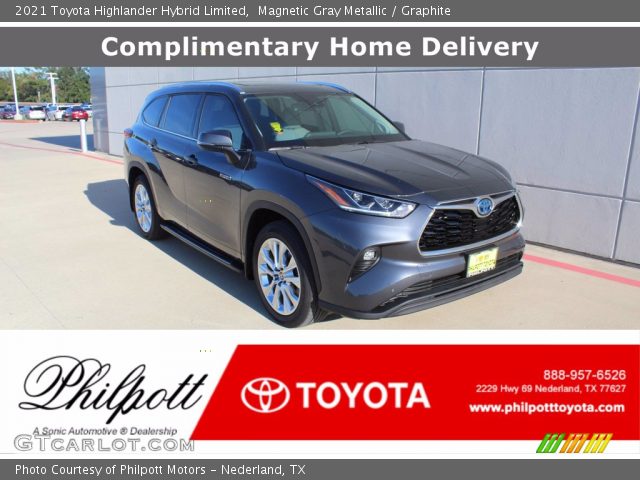 2021 Toyota Highlander Hybrid Limited in Magnetic Gray Metallic