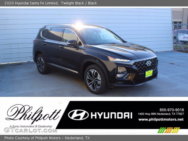 2020 Hyundai Santa Fe Limited in Twilight Black