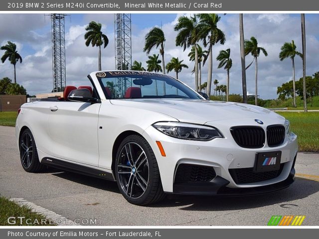 2019 BMW 2 Series M240i Convertible in Mineral White Metallic