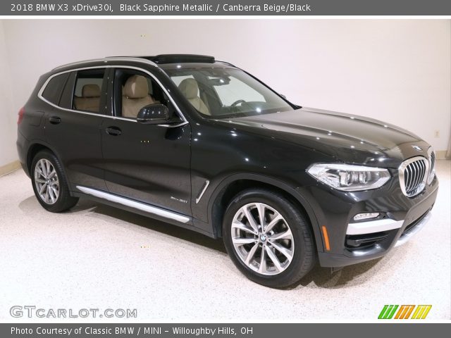 2018 BMW X3 xDrive30i in Black Sapphire Metallic